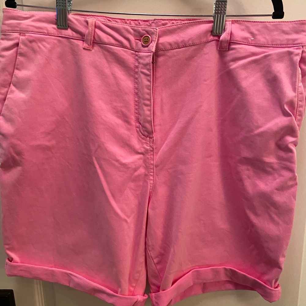 Joules pink chino Bermuda shorts-16